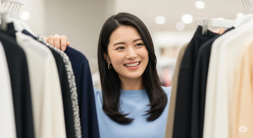 一般的に女性は服は何枚持ってる?