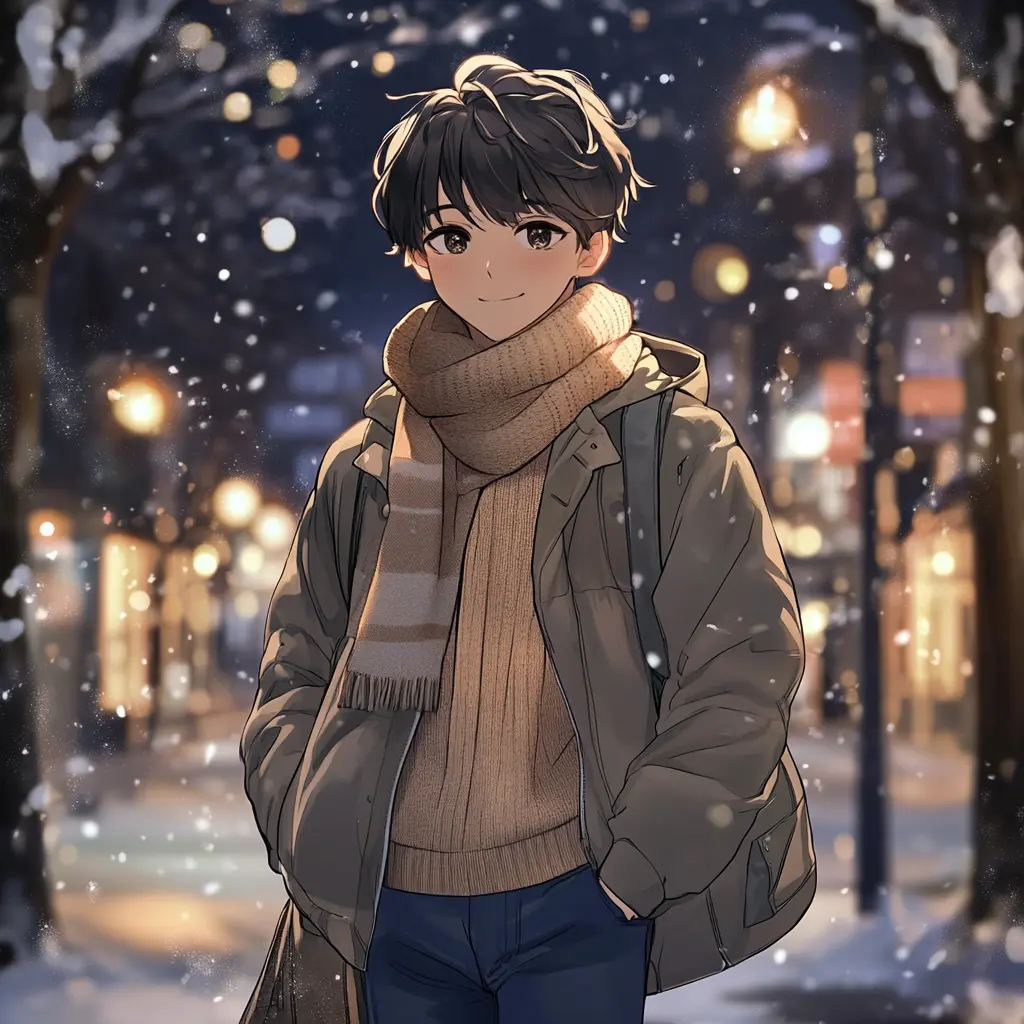 小学生男子 冬のコーディネート