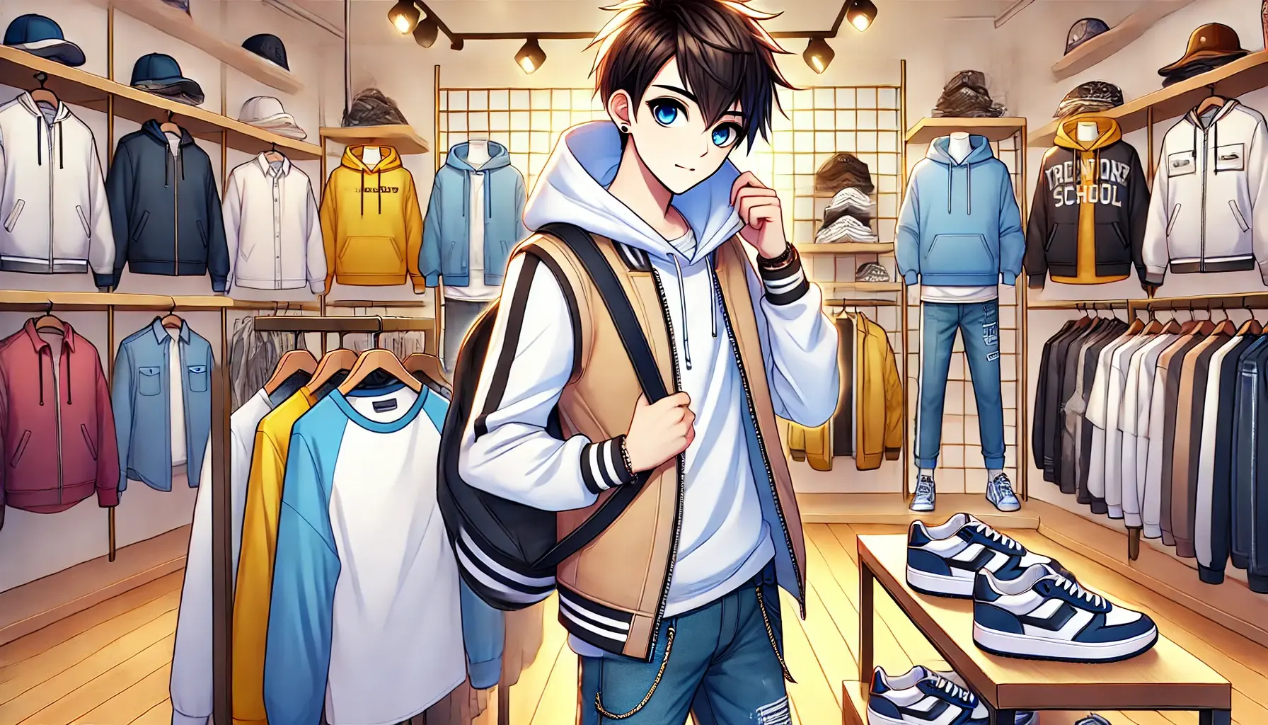 中学生男子は洋服をどこで買う？