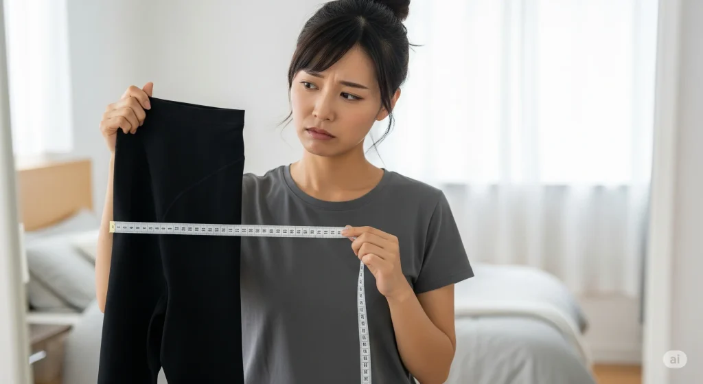 着圧レギンスで大きいサイズが見つからない悩み
