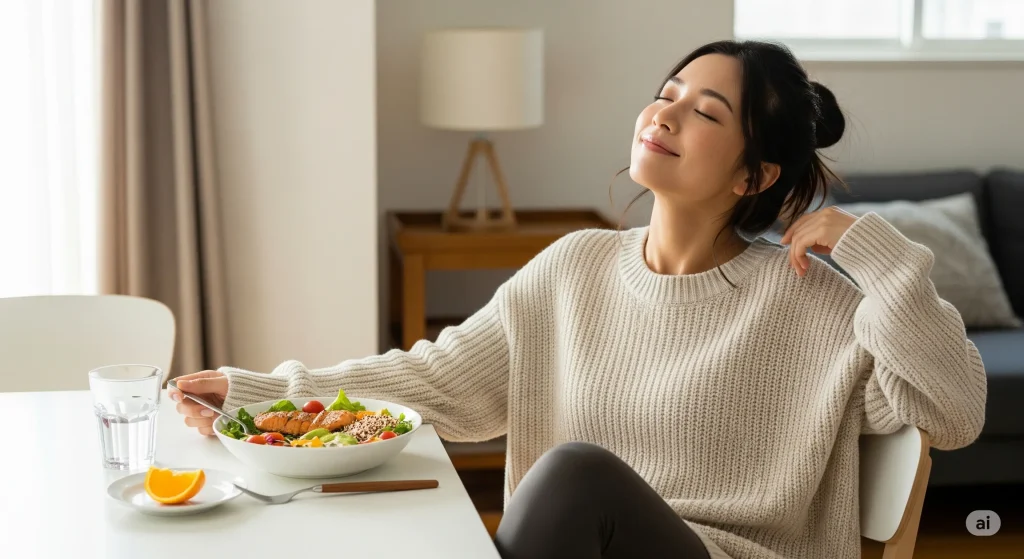 スララインを履くだけで期待できる嬉しい食べ過ぎ防止効果