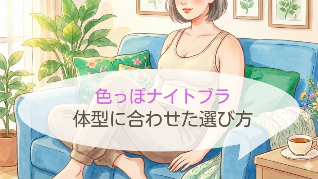 色っぽナイトブラで胸が潰れる?サイズ選びと骨格別着用ガイド