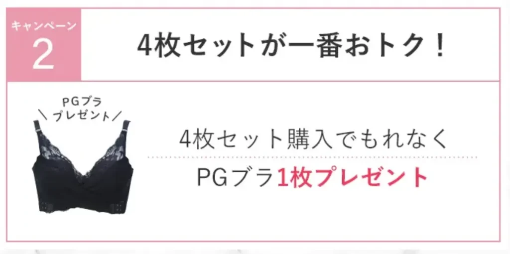 PGブラソフトワイヤー　4枚セットで1枚プレゼント