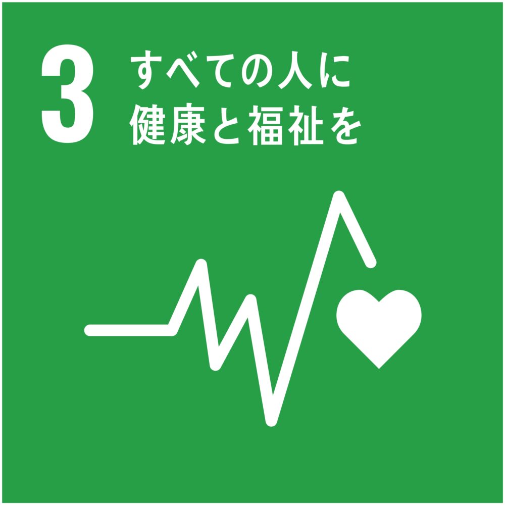 SDGs３　すべての人に健康と福祉を