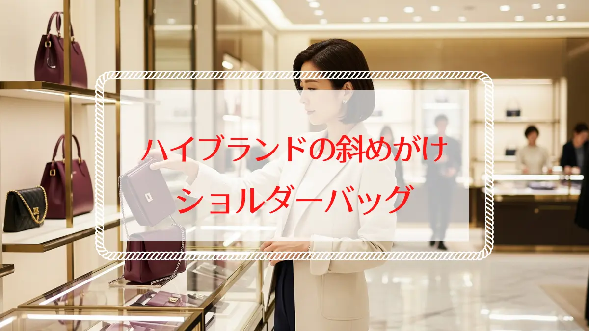 50代向け軽い斜めがけショルダーバッグ！ハイブランド特集