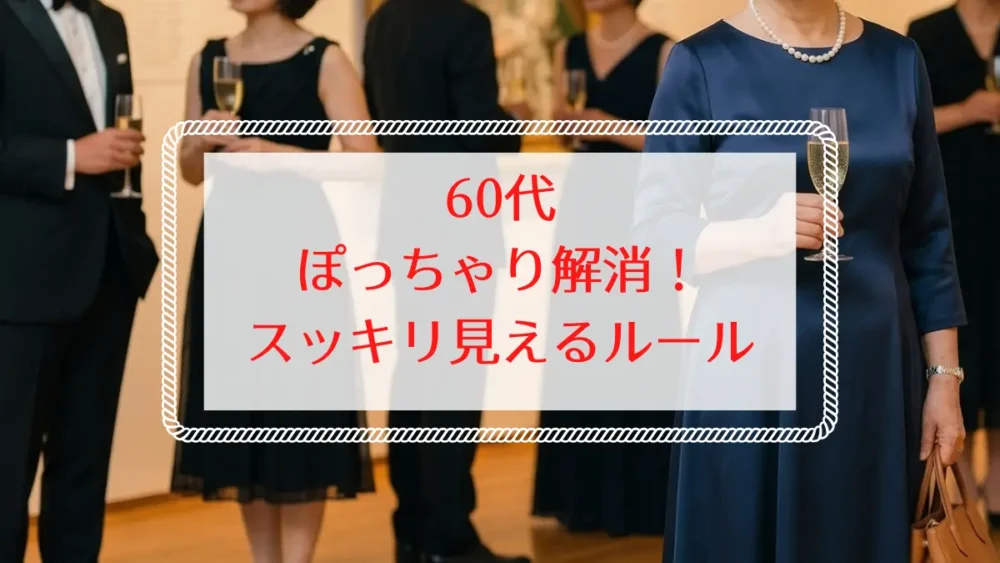 60代ぽっちゃり体型のお腹周りぽっこり解消着こなし術3選