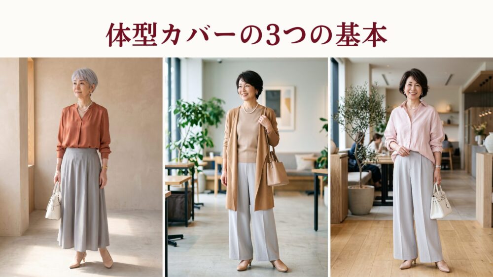 60代・70代の体型カバー3つの基本