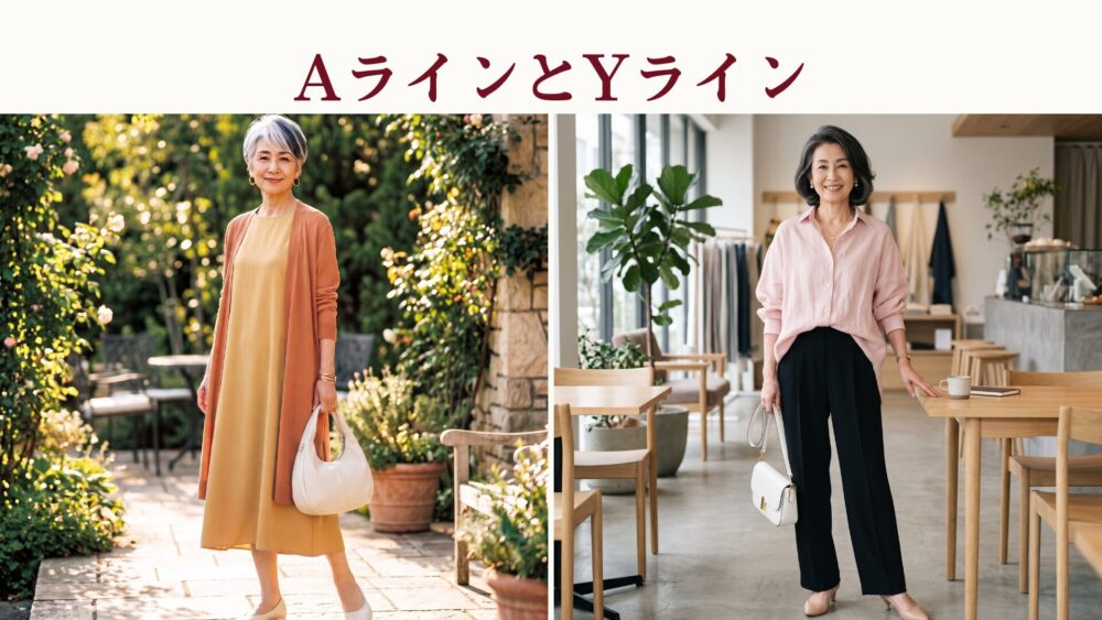 60代70代に似合うのは「Aライン」と「Yライン」