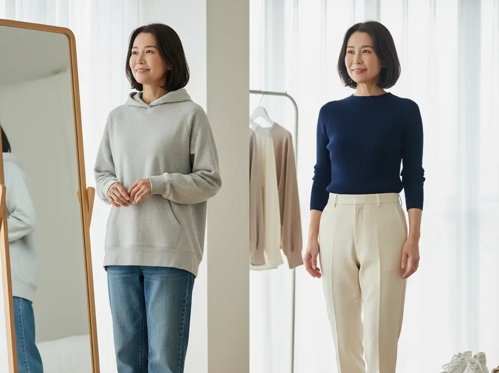 シルエットで決まる!メリハリの法則