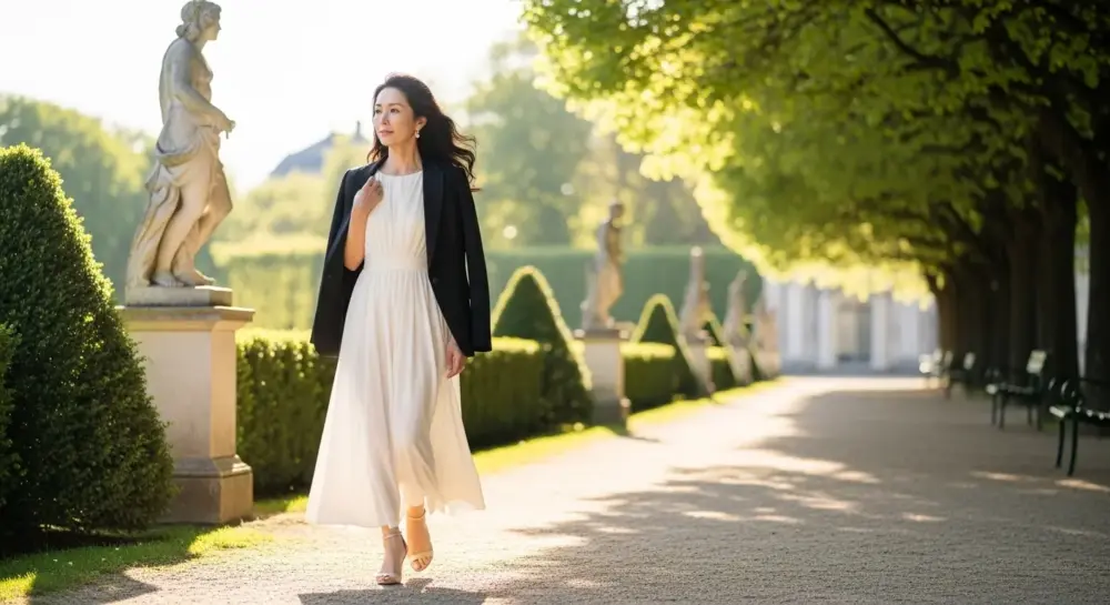 50代女性は白・黒が似合わない？黒を重く見せないフレームコーデ