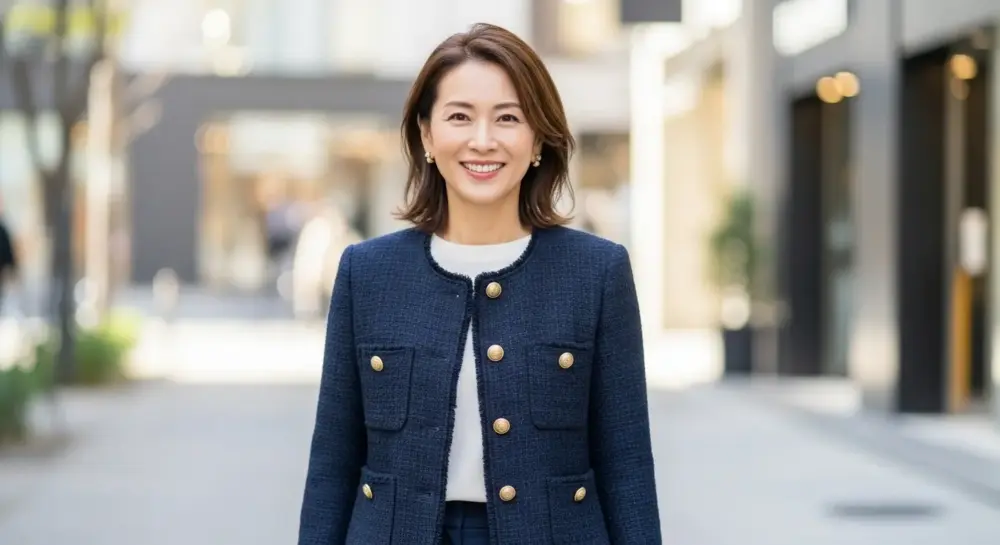 50代女性は白・黒が似合わない？黒の代わりに「ネイビー」という選択