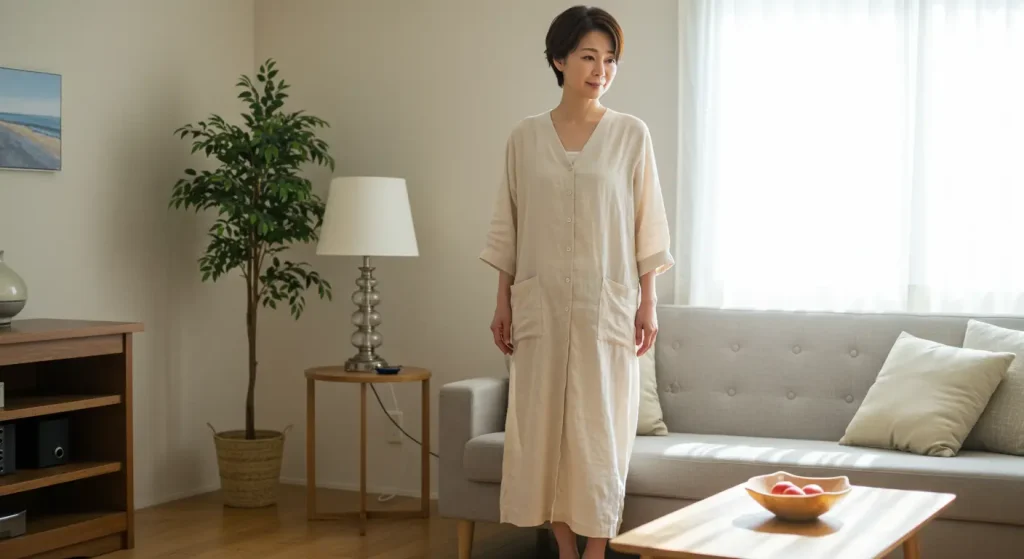 40代・50代のおばさん体型カバー!ぽっこりお腹解消ファッション