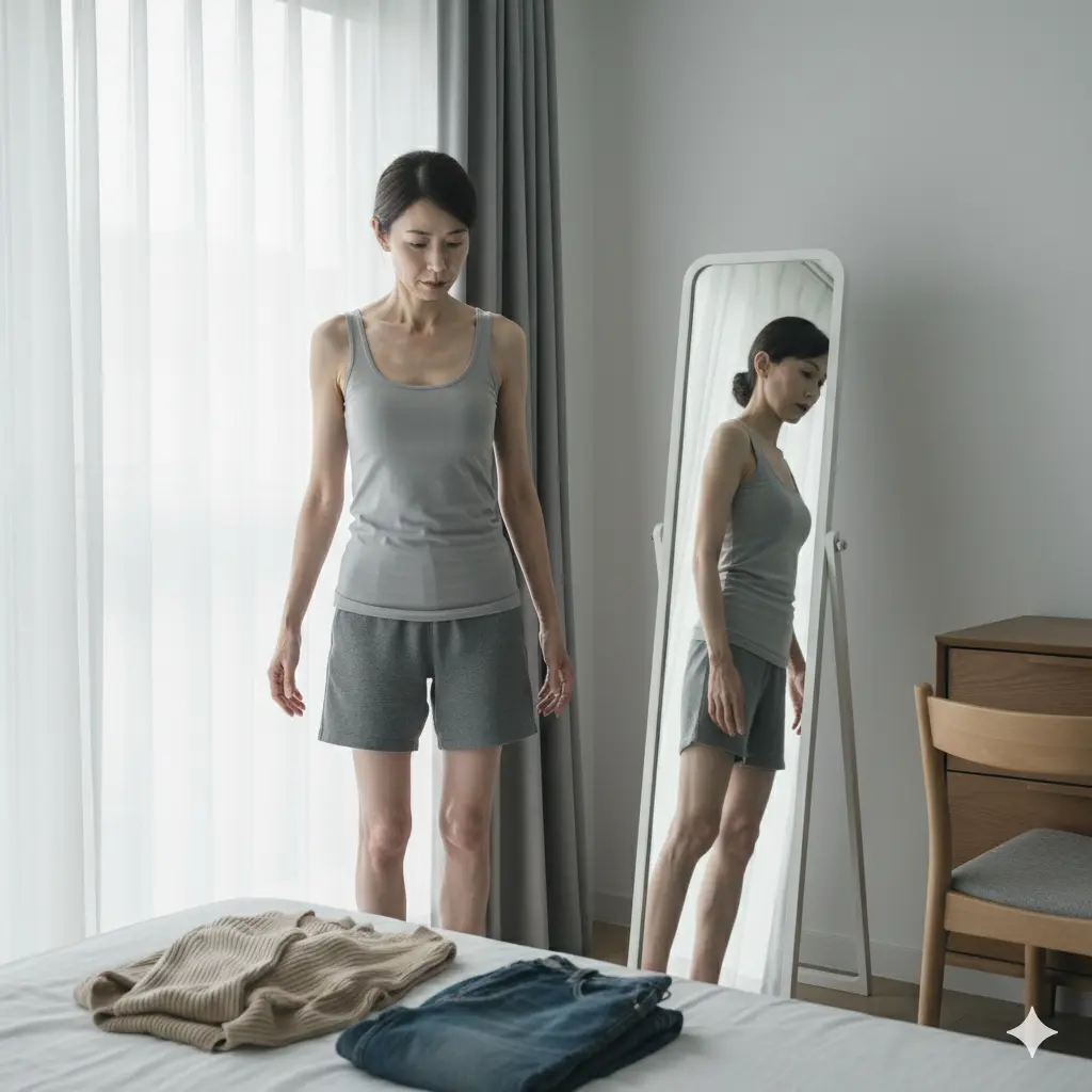 40代・50代やせ型ファッション|痩せていると貧相に見えてしまう