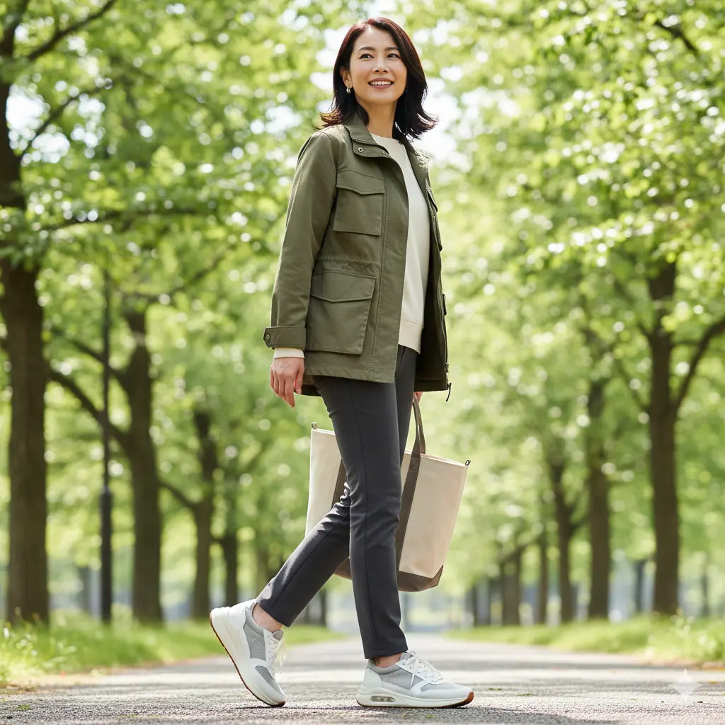 40代・50代向けレディーススニーカーのおすすめは？歩きやすさと見た目を両立する素材選び