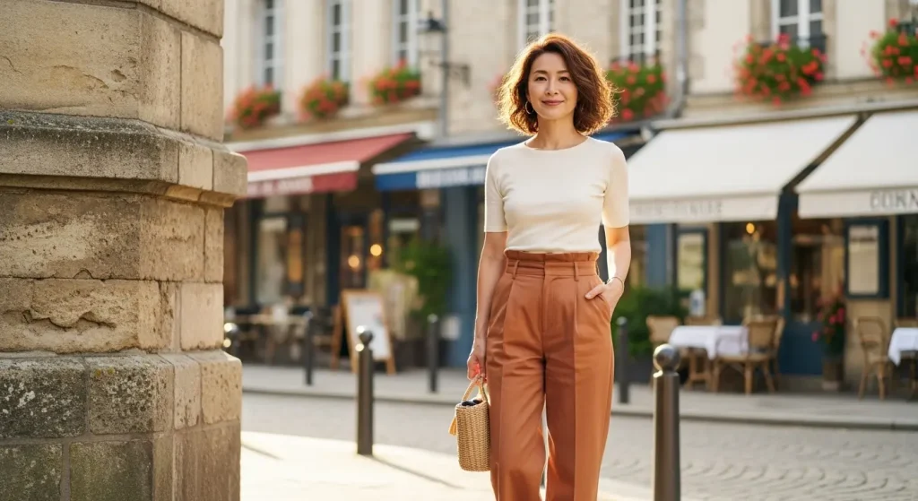 40代・50代におすすめのワイドパンツと似合うトップス＆靴のコーデ　バランスの鍵は「メリハリ」の意識