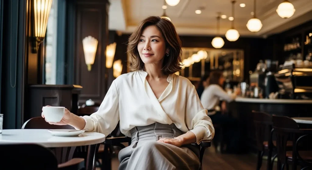 40代・50代におすすめのワイドパンツと似合うトップス＆靴のコーデ　大人の品格を出す素材選びのコツ