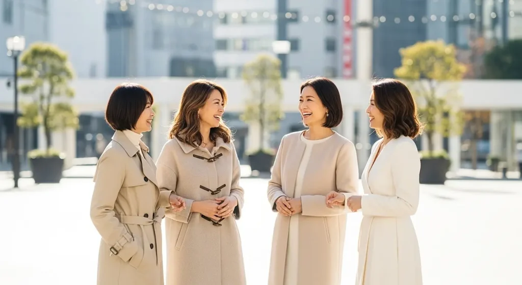 ベージュコートコーデ|40代・50代女性に似合うきれいめコーデ 今選ぶべきコート4つのスタイル