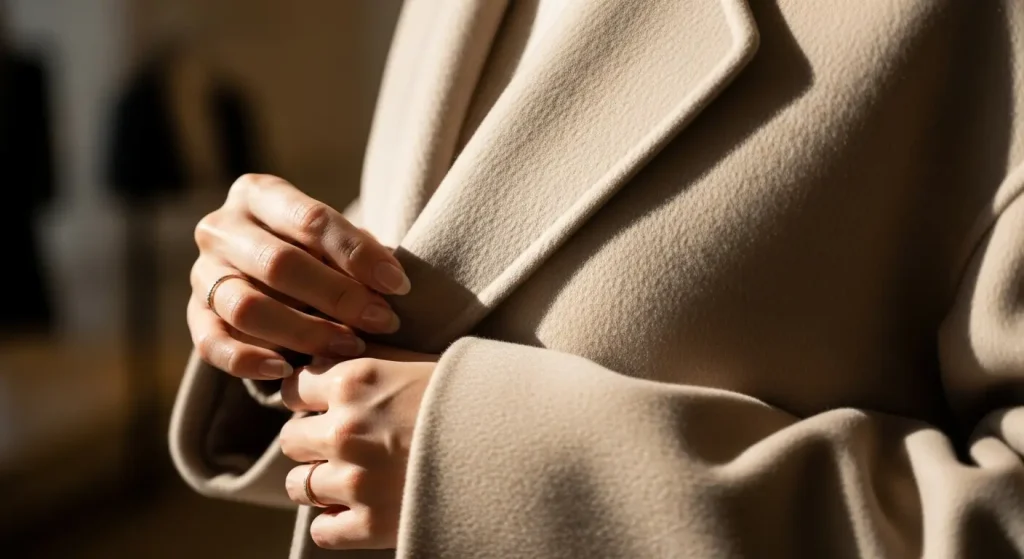 ベージュコートコーデ|40代・50代女性に似合うきれいめコーデ 上質な素材選びが重要なポイント