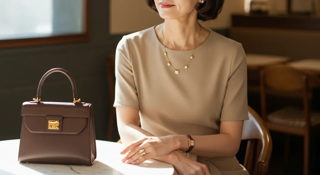 40代・50代はベージュコーデが似合わない?小物使いで洗練度をアップする
