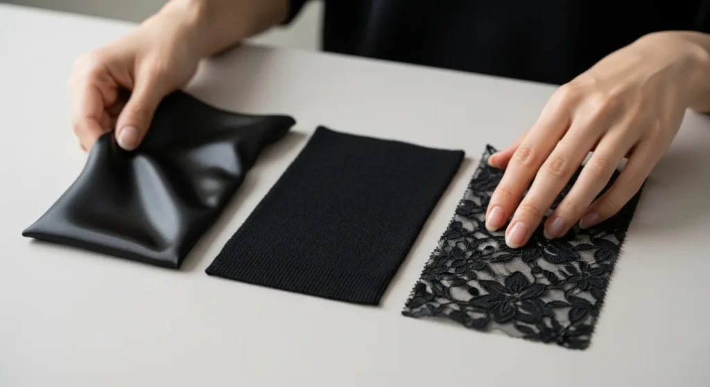 黒が似合わない!素材と質感で黒の印象を和らげるコツ