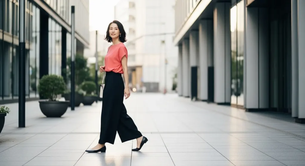 黒が似合わない! ボトムスや小物で黒を取り入れる方法