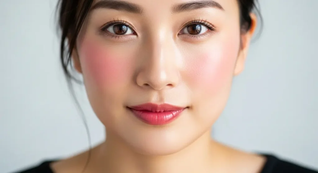 黒を着る時のメイクで血色感をプラス