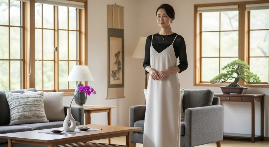 キャミワンピおばさんと呼ばせない着こなし