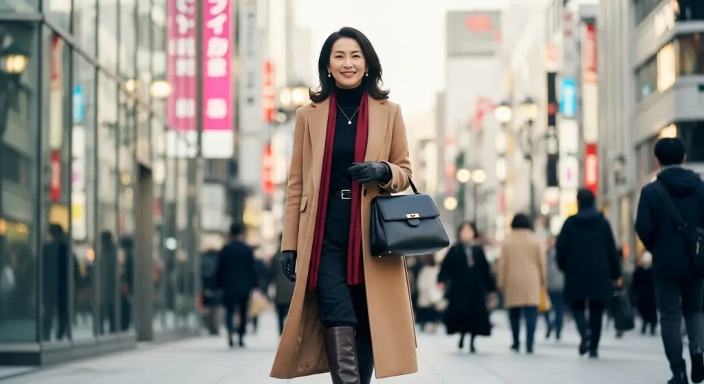 気温10度の服装どうする？ 50代レディース必見　品格アップを叶える小物使い