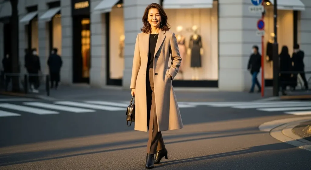 50代・40代のレディース冬コートは「軽い」が鍵！着膨れしない選び方 進化したウール素材の魅力