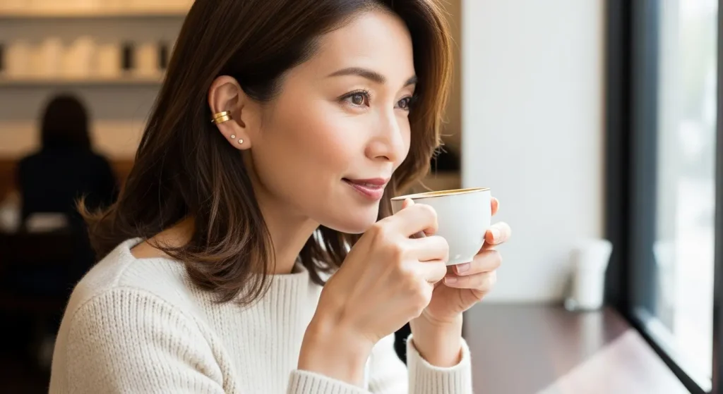 イヤーカフは「おばさん見え」する?40代50代の品格UP