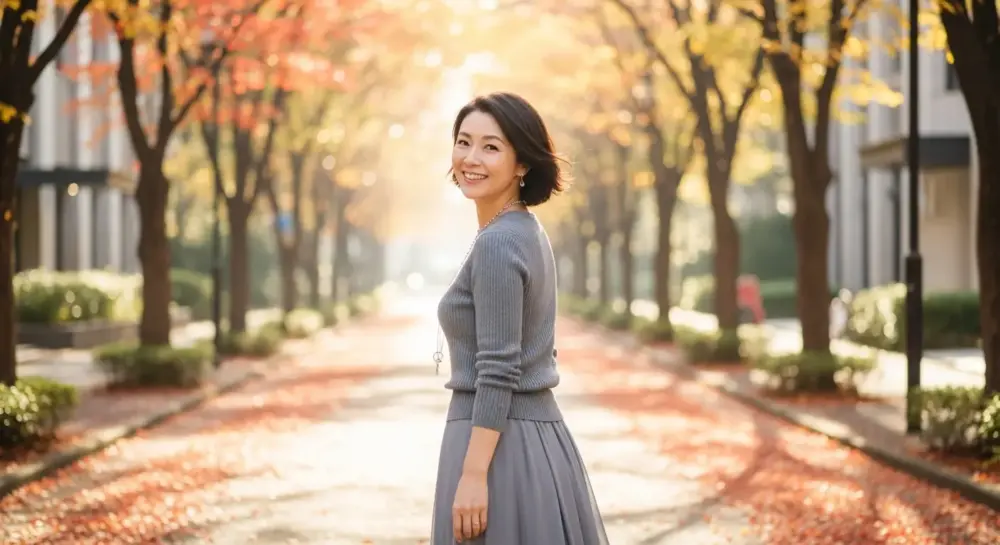 40代・50代のグレーニット・ベストコーデ|おすすめの優秀ブランド