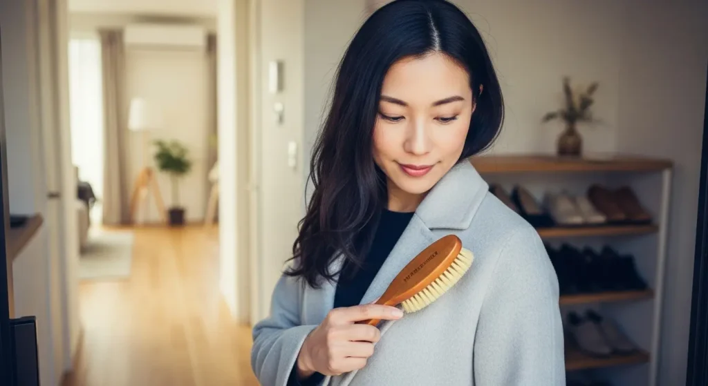 花粉対策の服でもおしゃれに！レディースコーディネート　花粉を家に持ち込まないケア方法