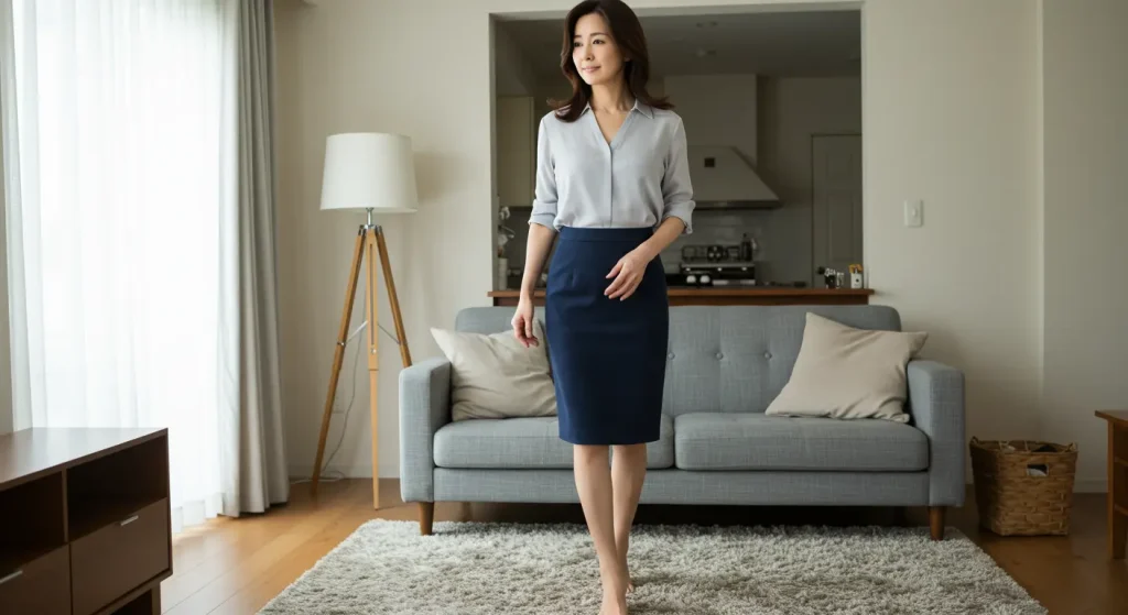 骨格ストレートのブラウス・シャツ|スカートと合わせたおすすめコーデ