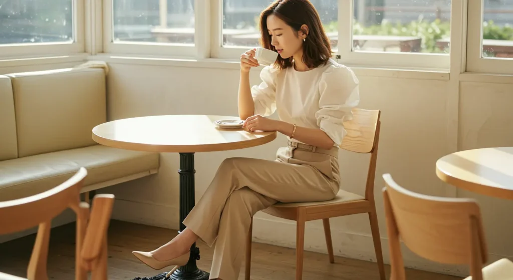 「骨格ウェーブはパンツが似合わない」を克服するコーデ