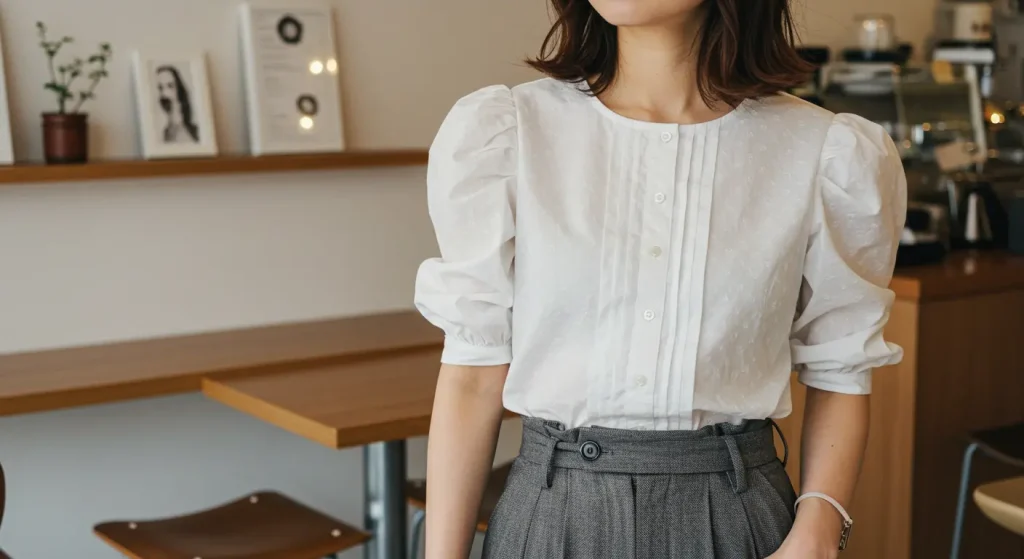 骨格ウェーブはパンツが似合わない?トップス選びで視線を上に集める