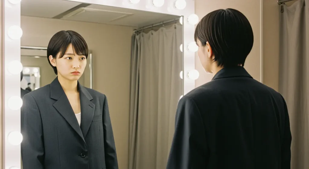 骨格ウェーブ体型とスーツの構造との根本的なミスマッチ