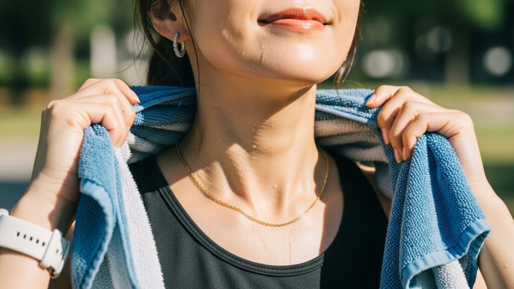 水や汗に強いからつけっぱなしでも美しさがずっと続く