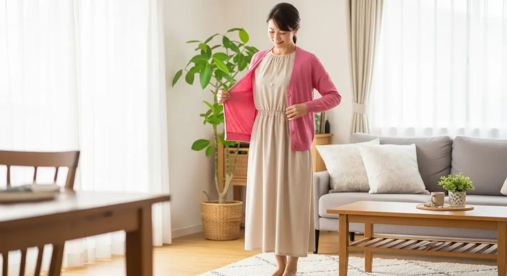 40代 50代の「痛くない」ピンクコーデ まずは「ニット」から挑戦