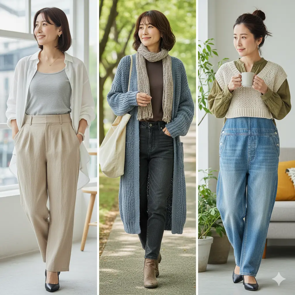 肩幅が広い女性：骨格ナチュラルさんの着こなし術