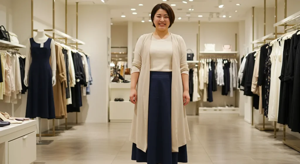 ロングスカートにシャツインする?トップスインしない?ぽっちゃりさん向け着痩せ術