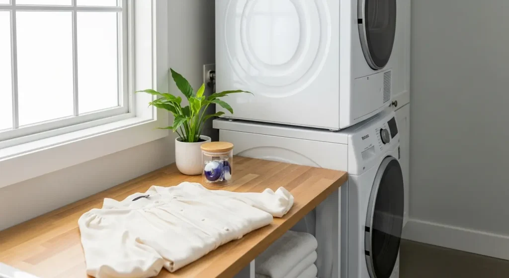 40代・50代のとろみ素材コーデ。ブラウスとパンツで上品に お手入れは?「洗濯機OK」が主流