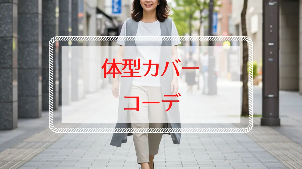 40代・50代のおばさん体型カバー!ぽっこりお腹解消ファッション