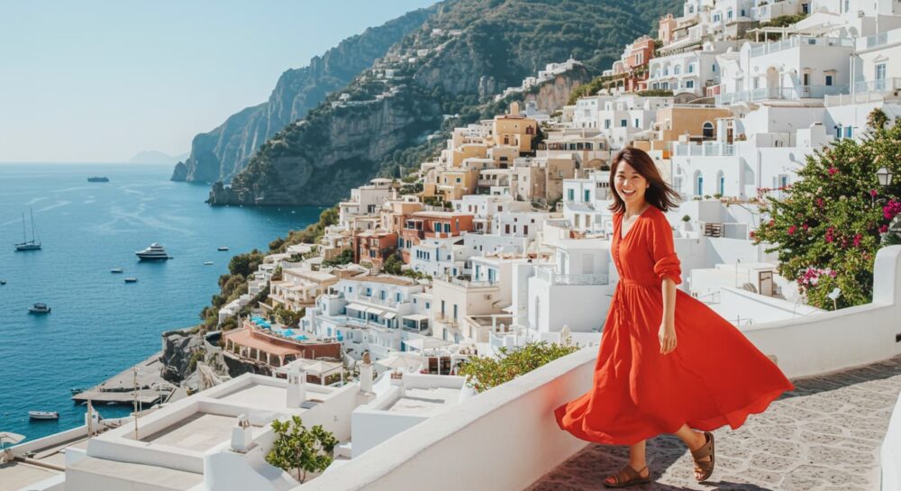 40代・５０代女性の旅行ファッション　写真映えする色と柄の選び方