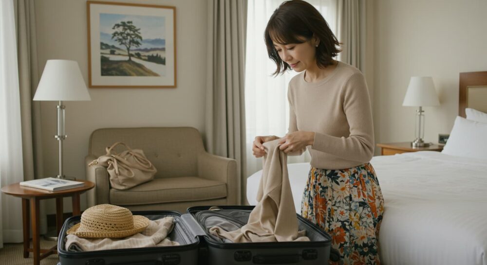 40代・50代女性の春夏秋冬の季節別旅行の服！おしゃれコーデファッション 　少ない服でおしゃれに着回すコツ