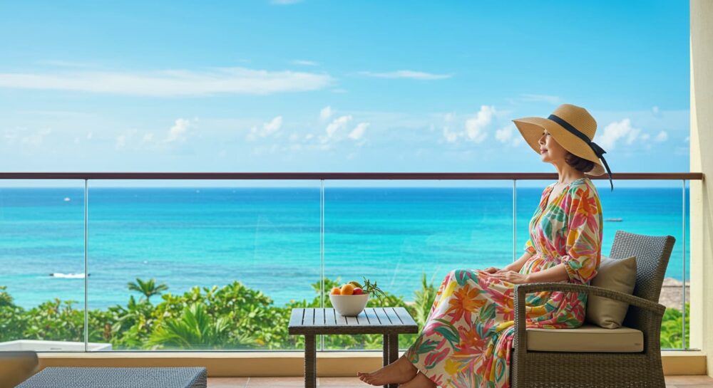 40代・50代女性が夏のリゾート旅行に映える服装