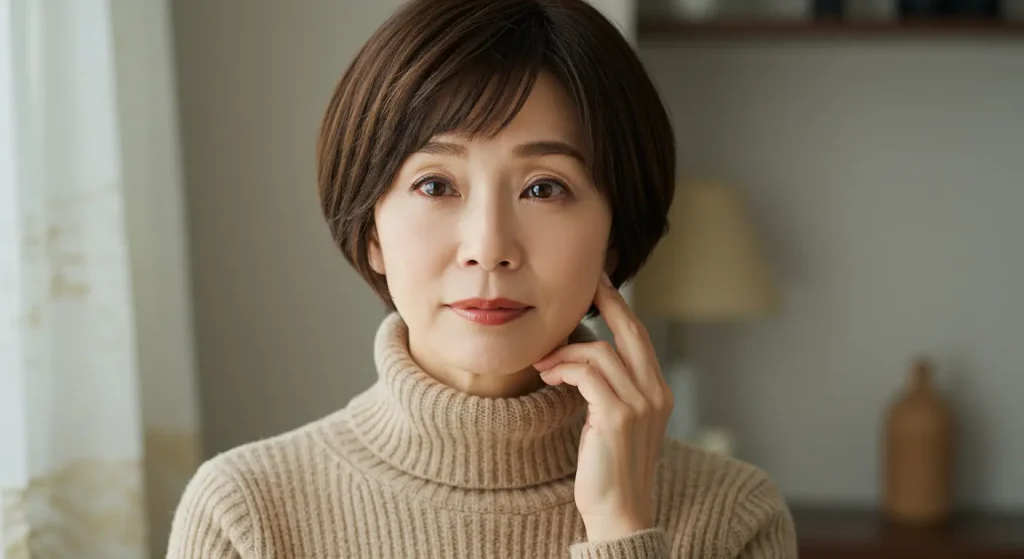 40代・50代の悩み解決！似合わないタートルネック克服コーデ 年齢で体型や顔の印象が変わる