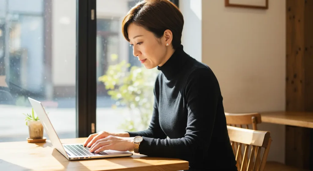40代・50代の悩み解決！姿勢の変化で窮屈に見えることも