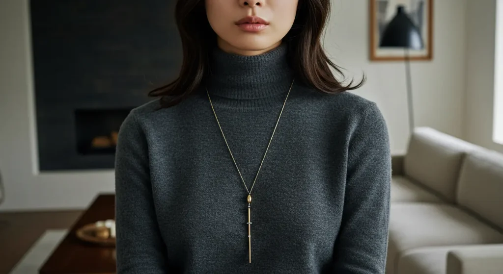 タートルネックが似合わない？ストレート向けすっきり見えコーデ術