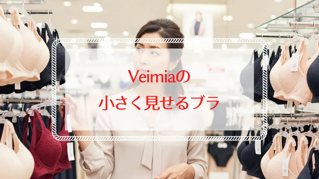 Veimia(ヴァーミア)の大きな胸を小さく見せるブラはどう？悪い口コミからわかる選び方