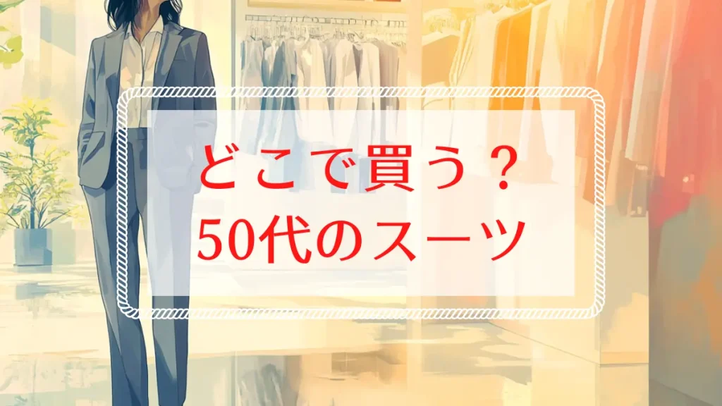 50代はスーツをどこで買う？女性向けブランド・価格・着こなし完全ガイド